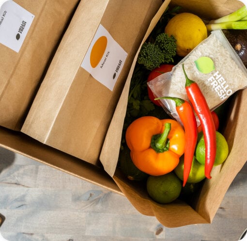 HF_Vegetable box from food sampling company